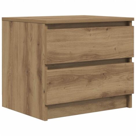 vidaXL Comodino Rovere Artigianale 50x40x43.5 cm in Legno Multistrato