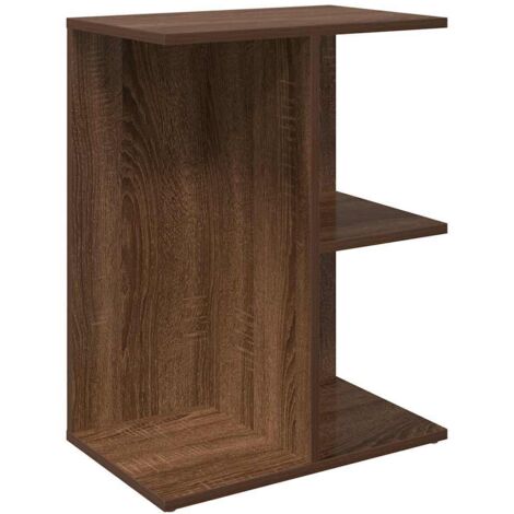 vidaXL Comodino Rovere Marrone 40,5x31x60 cm in Legno Multistrato