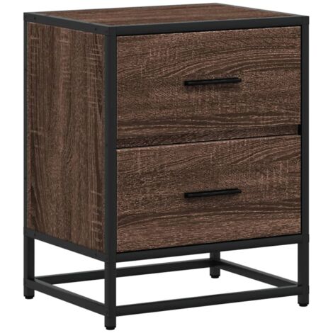 vidaXL Comodino Rovere Marrone 40x31x50 cm in Truciolato