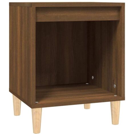 vidaXL Comodino Rovere Marrone 40x35x50 cm