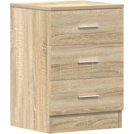 vidaXL Comodino Rovere Sonoma 38x35x56 cm in Legno Multistrato