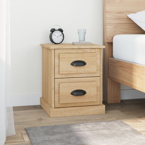 vidaXL Comodino Rovere Sonoma 39x39x47,5 cm in Legno Multistrato