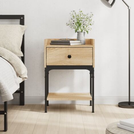 vidaXL Comodino Rovere Sonoma 40,5x31x60 cm in Legno Multistrato