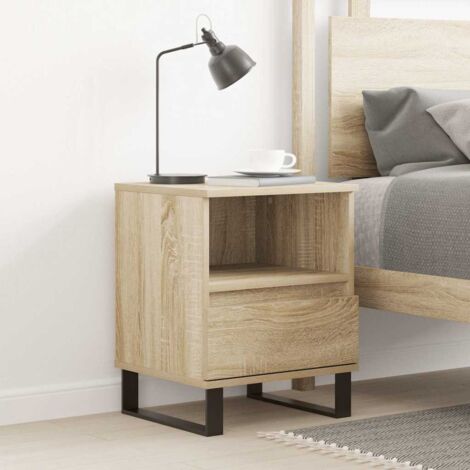vidaXL Comodino Rovere Sonoma 40x35x50 cm in Legno Multistrato