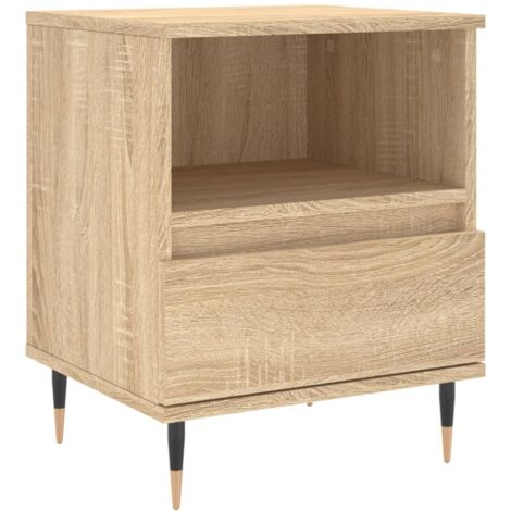 vidaXL Comodino Rovere Sonoma 40x35x50 cm in Legno Multistrato