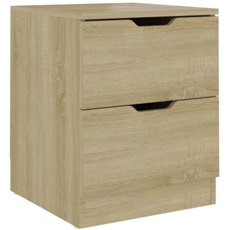 vidaXL Comodino Rovere Sonoma 40x40x50 cm in Legno Multistrato