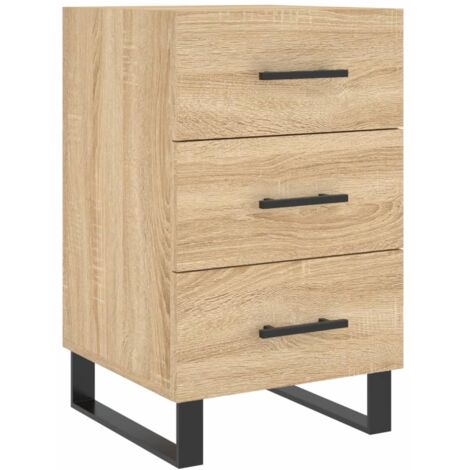 vidaXL Comodino Rovere Sonoma 40x40x66 cm in Legno Multistrato