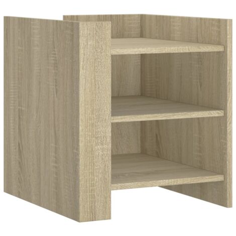 vidaXL Comodino Rovere Sonoma 45x50x50 cm in Legno Multistrato