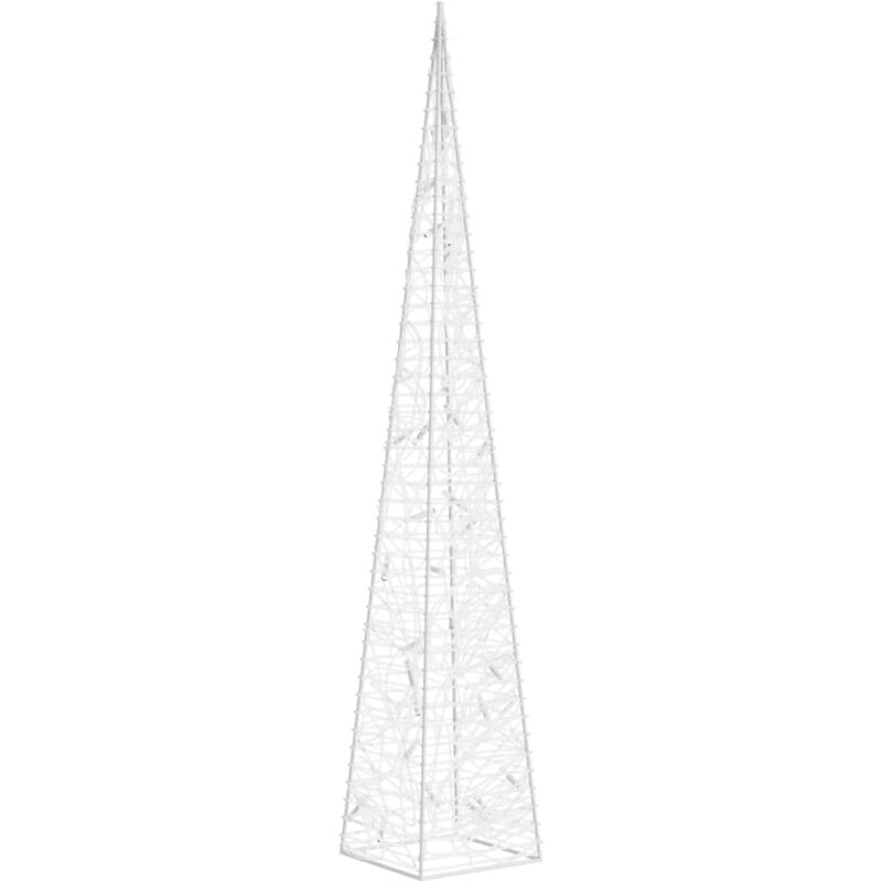 

vidaXL Cono de luz LED decorativo acrílico multicolor 60 cm - Rosa