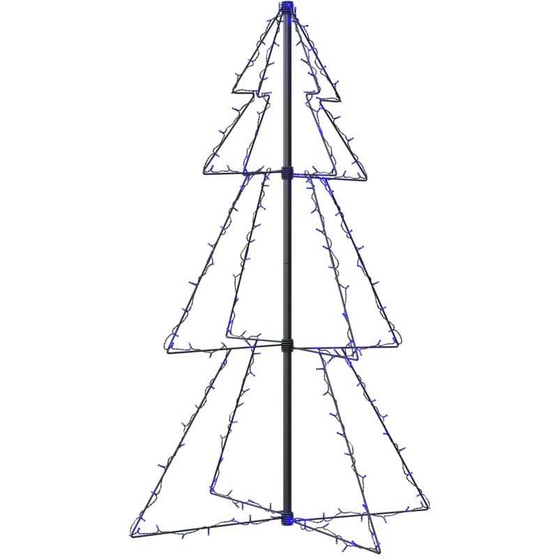 

vidaXL Cono árbol de Navidad de 160 LED interior y exterior 78x120 cm