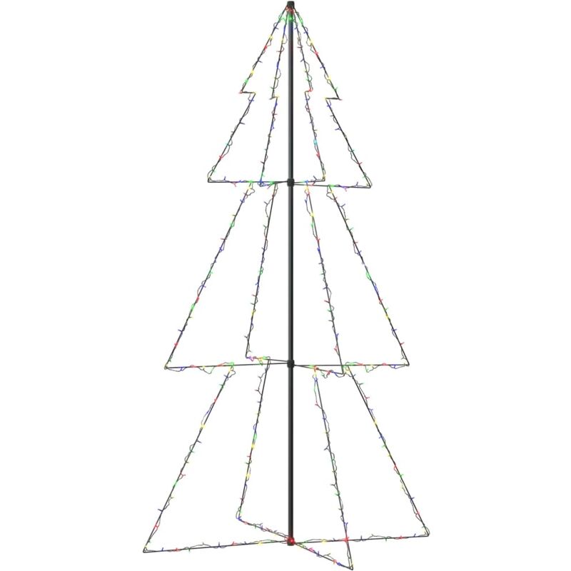 

vidaXL Cono árbol de Navidad de 300 LED interior y exterior 120x220 cm