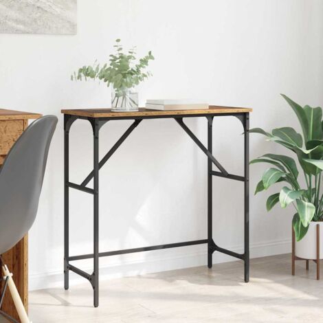 vidaXL  Console Table  Old Wood 75 x 32 x 75 cm Engineered Wood