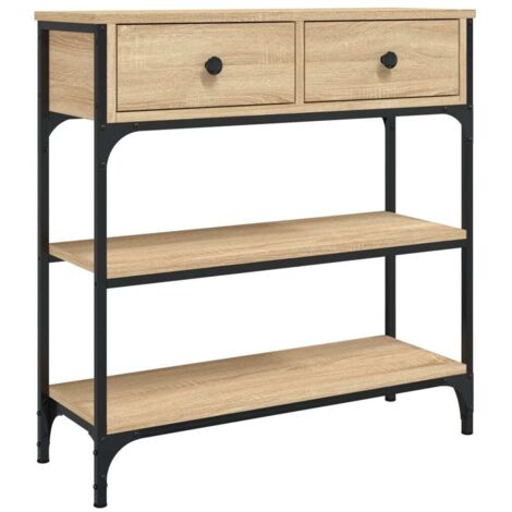 vidaXL Console Table Sonoma Oak 72,5x25x75 cm Engineered Wood