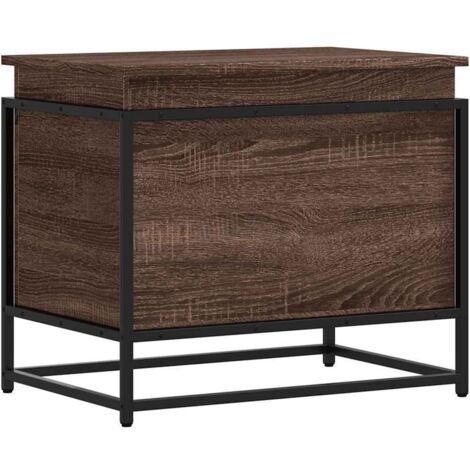 vidaXL Contenitore con Coperchio Rovere Marrone 60x40x51,5 Truciolato