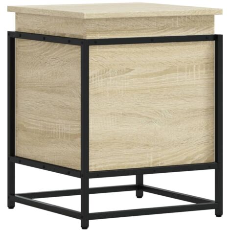 vidaXL Contenitore con Coperchio Rovere Sonoma 40x40x51,5cm Truciolato