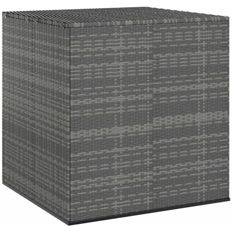 Vidaxl - Contenitore da Giardino in Rattan pe 100x97,5x104 cm Grigio 8611