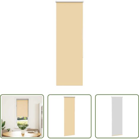 vidaXL Control de luz -  Estor Enrollable Opaco Beige 40x175 cm Tela Ancho 35,7 cm