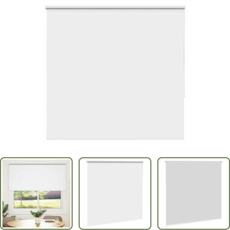 vidaXL Control de luz -  Estor Enrollable Opaco Blanco 165x150 cm Tela Ancho 161,6 cm