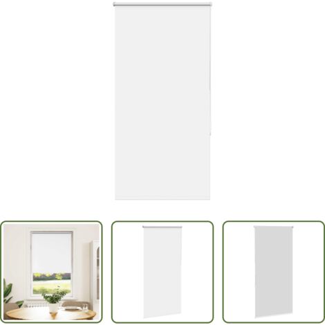 vidaXL Control de luz -  Estor Enrollable Opaco Blanco 80x175 cm Tela Ancho 75,7 cm