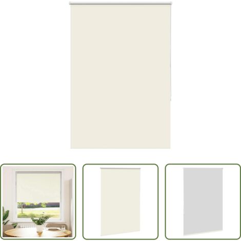 vidaXL Control de luz -  Estor Enrollable Opaco Blanco Roto 100x175cm Tela Ancho 95,7cm
