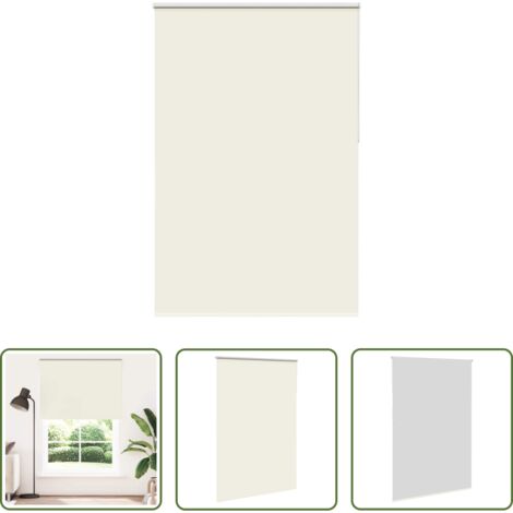 vidaXL Control de luz -  Estor Enrollable Opaco Blanco Roto 160x210cm Tela Ancho 156,6cm