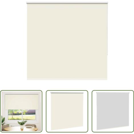 vidaXL Control de luz -  Estor Enrollable Opaco Blanco Roto 165x150cm Tela Ancho 161,6cm