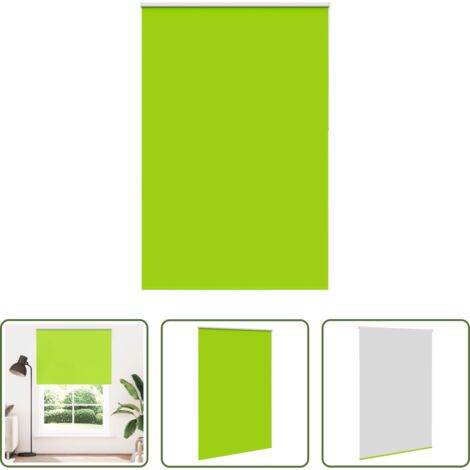vidaXL Control de luz -  Estor Enrollable Opaco hojas verde 150x210cm Tela Ancho 146,6cm
