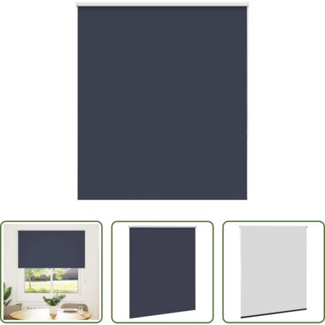vidaXL Control de luz -  Estor Enrollable Opaco marino 120x175 cm Tela Ancho 116,6 cm