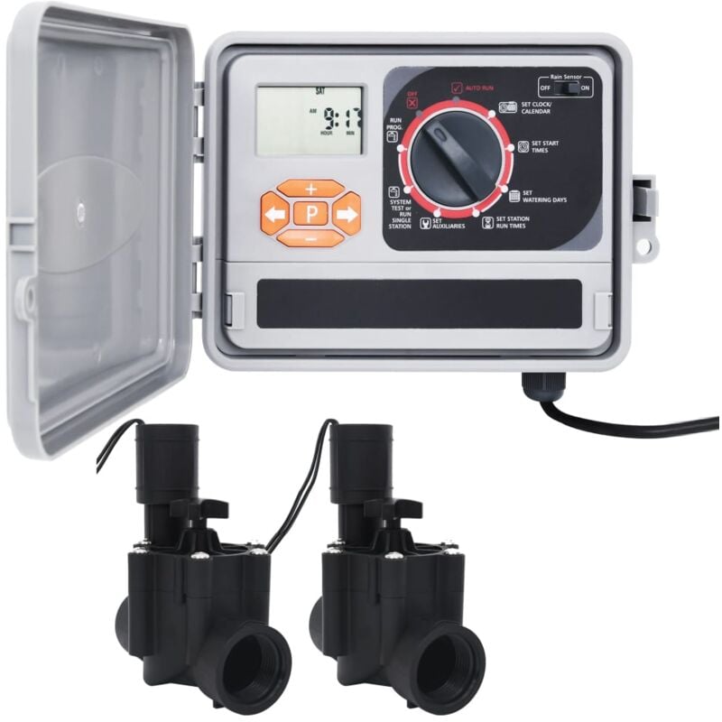 

Controlador de riego para jardín con 2 válvulas solenoides - Multicolor - Vidaxl