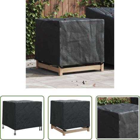 vidaXL Copertura per sedie -  Copertura per mobili Nero 74 x 74 x 60 cm Tessuto Oxford 420D