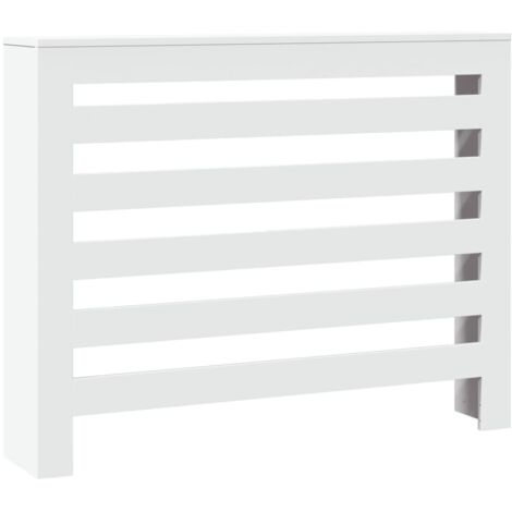 vidaXL Copertura Termosifone Bianca 104x20x82 cm in Legno Multistrato