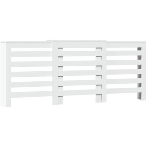 vidaXL Copertura Termosifone Bianca 205x21,5x83,5 cm Legno Multistrato