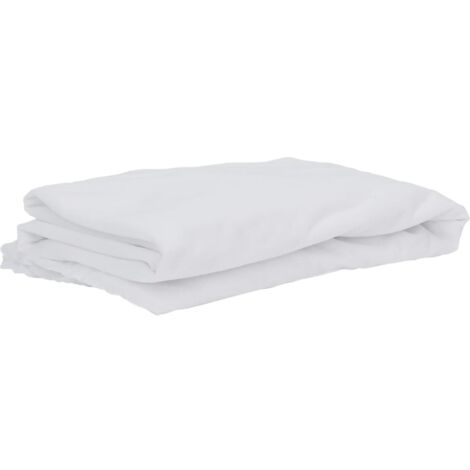 vidaXL Coprimaterasso Bianco 120x200 cm Impermeabile