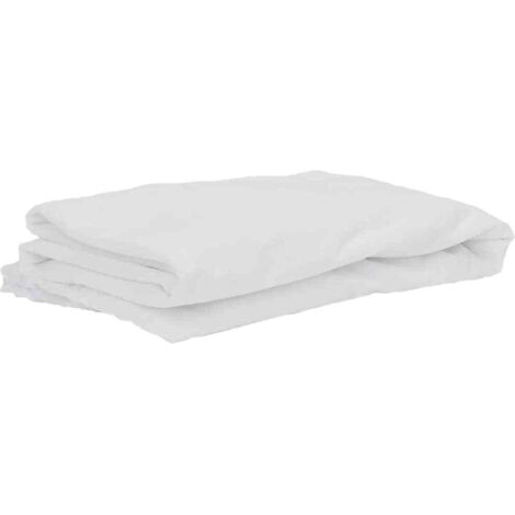 vidaXL Coprimaterasso Bianco 180x200 cm Impermeabile