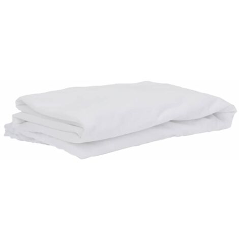 vidaXL Coprimaterasso Bianco 90x190 cm Impermeabile