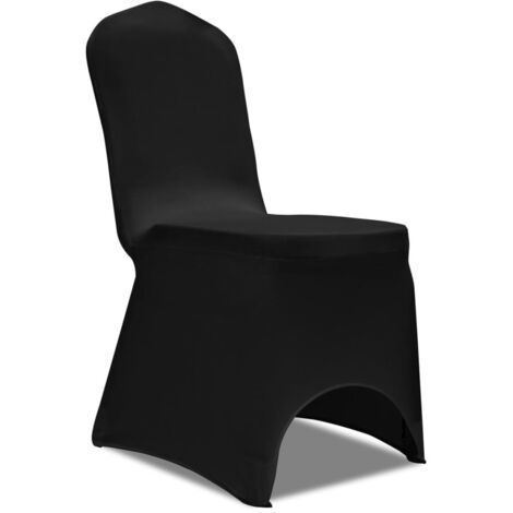 vidaXL Coprisedia Elasticizzata Nera 50 pz