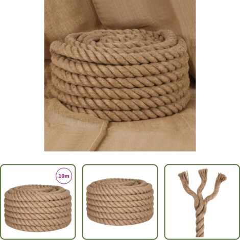 vidaXL Corda per giardinaggio -  Corda in Juta Lunga 10 m Spessa 60 mm