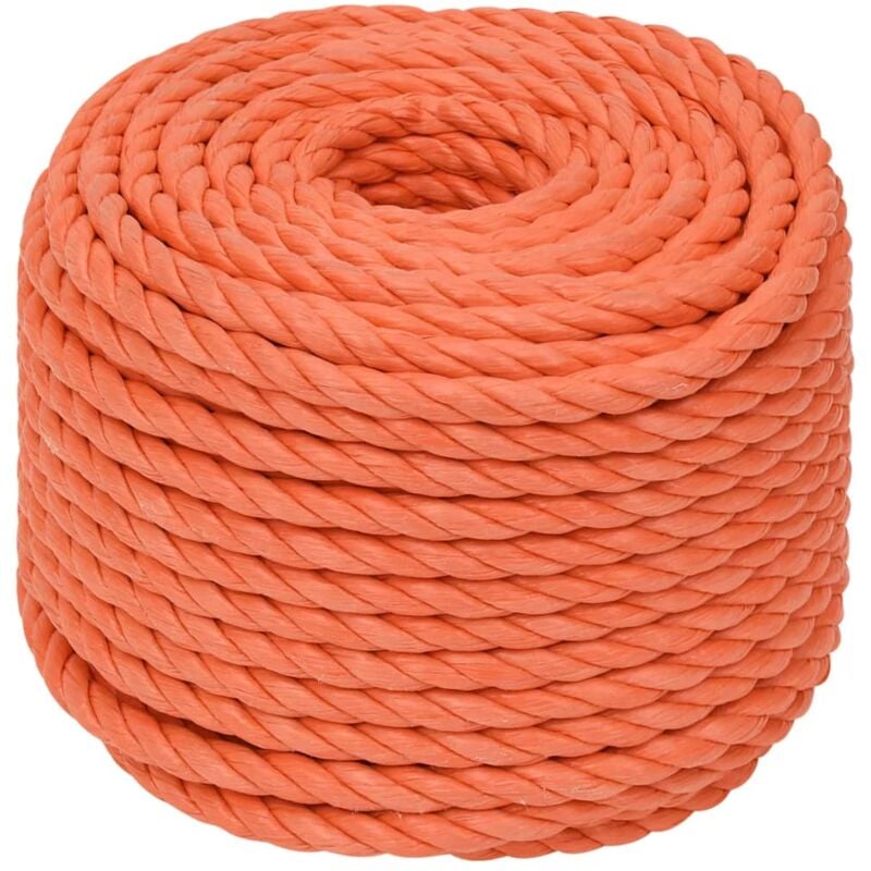 Corde de travail Orange 16 mm 25 m Polypropylène Vidaxl