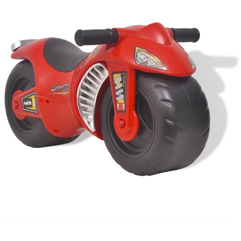 

vidaXL correpasillos motocicleta de plástico de color rojo - Rojo