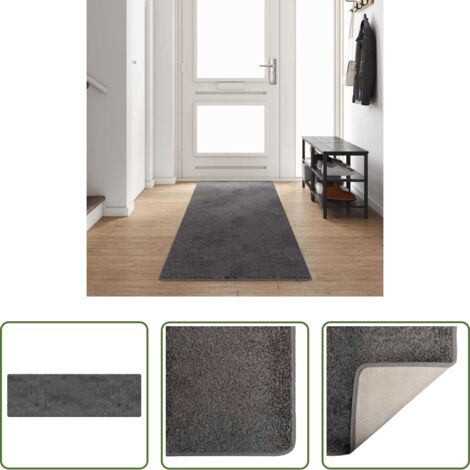 vidaXL Corridoio -  Runner in Moquette Grigio 80 x 400 cm 100% Polipropilene Tuft