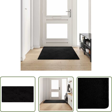 vidaXL Corridoio -  Runner in Moquette Nero 100 x 200 cm 100% Polipropilene Tuft
