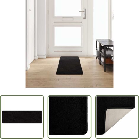 vidaXL Corridoio -  Runner in Moquette Nero 50 x 250 cm 100% Polipropilene Tuft