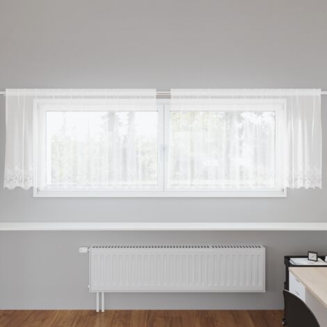 vidaXL Cortina de Encaje con cortinas 300x120cm Poliéster