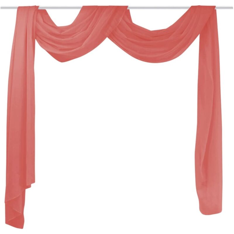 

Cortina de gasa 140x600 cm roja - Rojo - Vidaxl