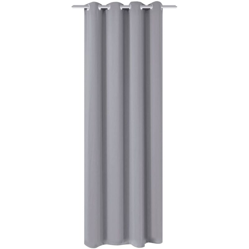 

Cortina opaca con ojales de metal 270x245 cm gris - Gris - Vidaxl