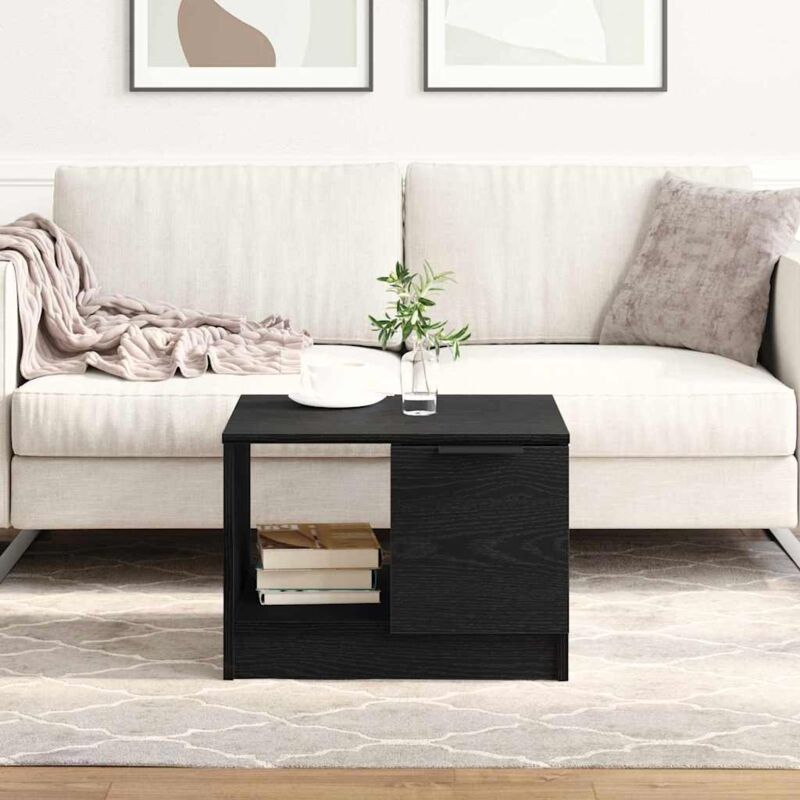 Vidaxl - Couchtisch Schwarze Eiche 50 X 50 X 36 Cm Holzwerkstoff