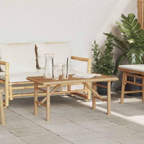 vidaXL Couchtisch 90x50x43 cm Bambus