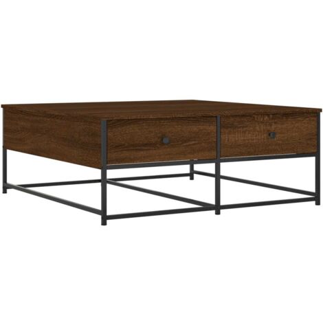 vidaXL Couchtisch Eiche Braun 100x99x40 cm aus Holzwerkstoff