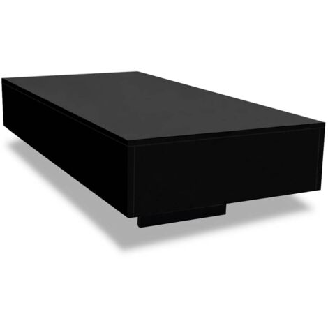 vidaXL Couchtisch Hochglanz-Schwarz
