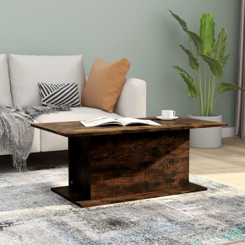 Couchtisch Räuchereiche 102x55, 5x40 Cm Holzwerkstoff Vidaxl